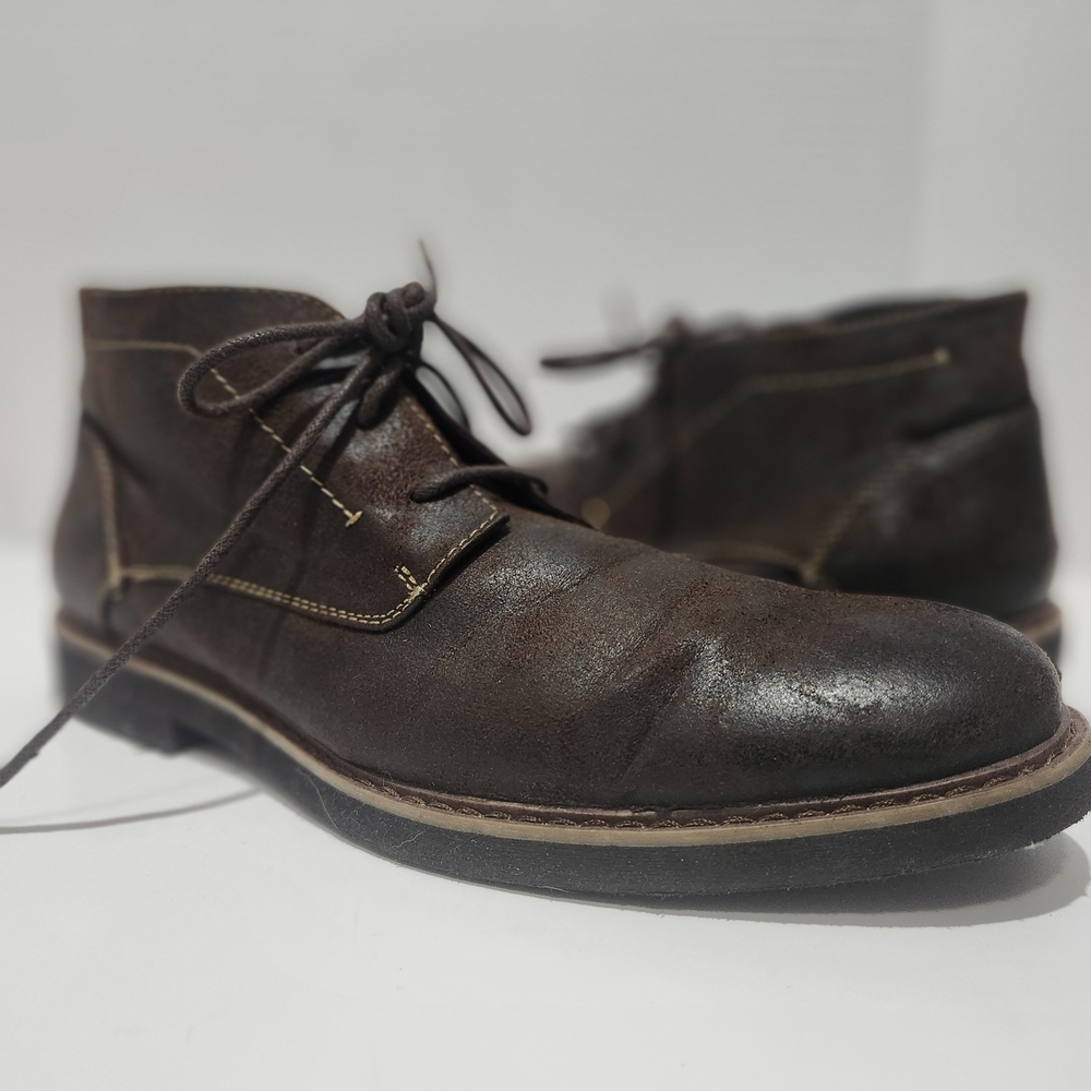 Deer Stags Prime Vegan Brown Leather Chukka Dress Boots Shoes Men 8